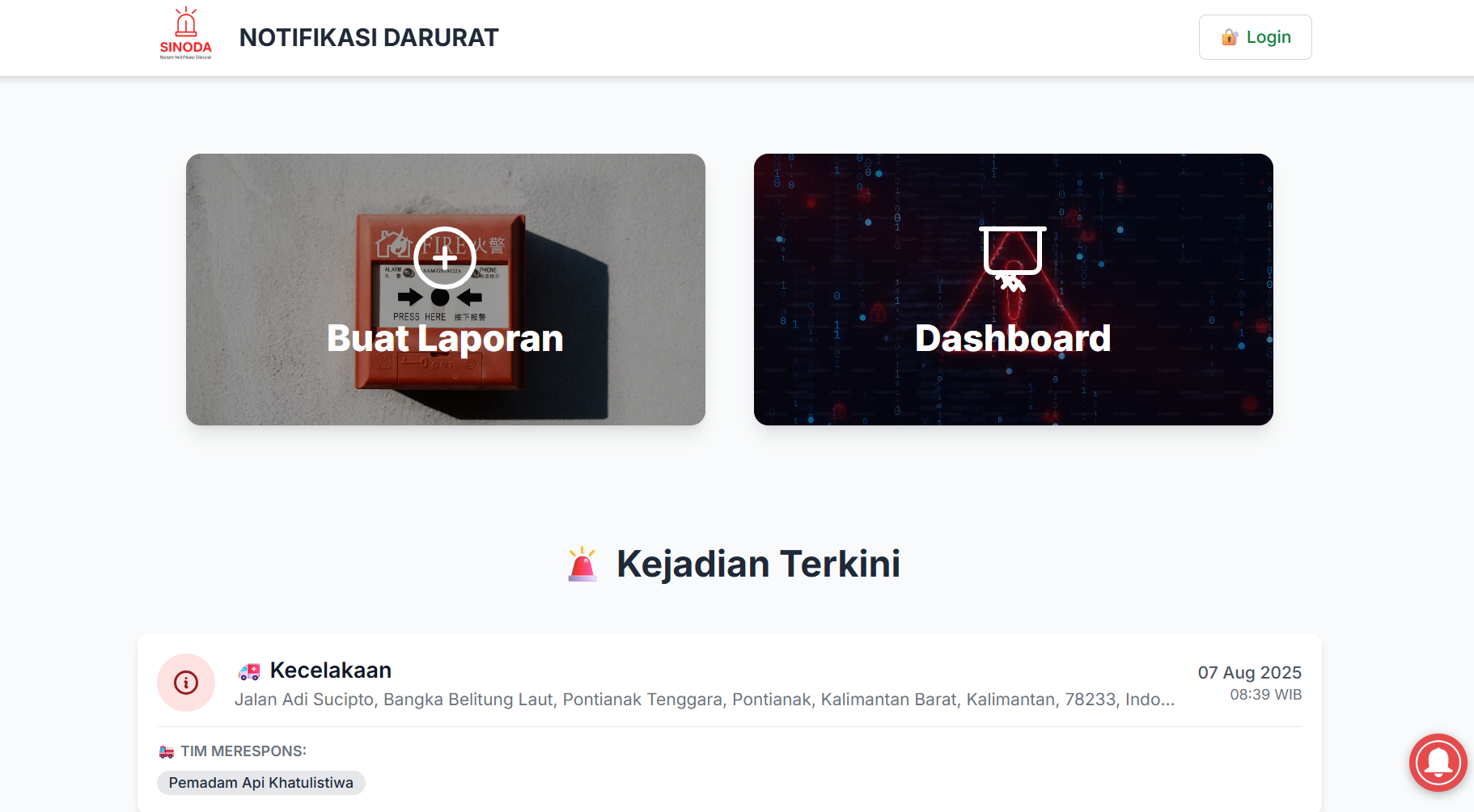 Sistem Notifikasi Darurat